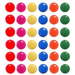 Fridge Magnets 50pcs Colorful Locker Magnets Whiteboard Magnets Small Magnets Round Magnets for Whiteboard Fridge Office School Notice Board 5 Colors