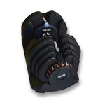 10-90 Lb Adjustable Dumbbell: Adjusts From 10-90 Lbs, 17 Adjustable Settings (Single Dumbbell)