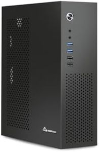 HOENGAGER Business Small Form Factor Desktop PC AMD Ryzen 5 5600G 6-Core 3.9 GHz 7nm Zen 3 DDR4 16G RAM , 1TB SSD , Win 11 Professional Desktop Computer, WIFI & Bluetooth-Black