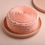 FlowerAura Delicious Silky Smooth Fresh Iconic Eggless Strawberry Cake Gift's For Birthday, Anniversary, Valentine's Day, Mother's Day, Christmas, Wedding (Same Day Delivery) (2Kg)