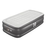 Sealy 94055E-BW Tritech Internal I-Beam 20 Inch High Single Person Inflatable Mattress Twin Airbed w/ Built-In Air Pump, Storage Bag, and Repair Patch