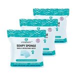 HYGIENJOY Skin Cleaning Wipe (75 Counts, 3 Packs) - Rinse Free Bathing Sponge for Adults, Extra Thick, No Residue, Hypoallergenic, Convenient for Elderly, Injured, Campers, Hikers