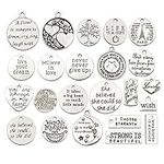 40pcs Inspiration Words Charms Craf