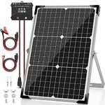 Voltset 30W 12V Solar Panel Kit, Monocrystalline Solar Battery Trickle Charger Maintainer + Upgrade 10A MPPT Charge Controller + Adjustable Mount Bracket for Car, RV, Boat, Motorcycle, Gate Opener