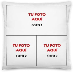 Kembilove Cojin Personalizado con Foto o Texto – Regalos Originales para Mujeres y Hombres – Almohada Personalizada – Regalos Personalizados Amigas 3 Fotos