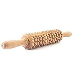 Tuuli Accessories - Wooden Massage Roller, Multi-Functional Body Roller for Cellulite Reduction, Muscle Tension and Skin Health Support, Natural Massager for Women and Men