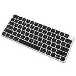 ProElife Keyboard Cover Skin for Apple Magic Keyboard 3 (with Touch ID, Model: A2449, for 2021 iMac 24'' & 2022 Mac Studio with Silicon Chip) Accessories Ultra Thin Silicone Protector (Black)