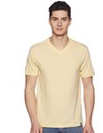 Macroman M-Series Men's V-Neck T-Shirt (8903978006963_MS222_XL_Cream)