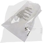 100 x Self Seal Clear Cellophane Plastic Bags (Size - 6.5 x 9") Transparent Packaging Poly Bags with Suffocation Warning in 5 Languages - Display Garment Bags