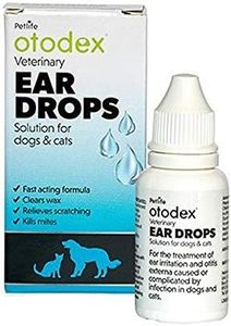 SIPW Otodex Cat and Dog Ear Drops - kills mites removes wax 14ml (Otodex Ear Drops)