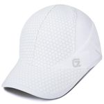 GADIEMKENSD Sport Cap,Soft Brim Lightweight Runn Hat Breathable Baseball Cap Quick Dry Mesh Sport Caps Cooling Portable Sun Hats for Men and Woman Performance Cloth Workouts and Outdoor White