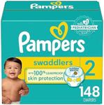 Pampers Diapers Size 2, 148 Count -