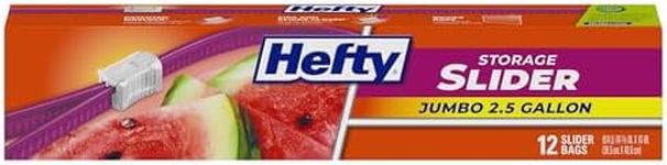 Hefty Slider Jumbo Storage Bags, 2.