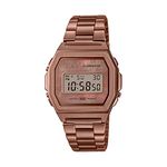 Casio Vintage A1000RG-5EF Rose Gold Digital Dial Rose Gold Stainless Steel Band D197