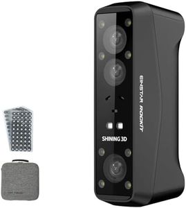 Shining3D [ Einstar Rockit Wireless Laser 3D Scanner ] with Scanning Software, 38 Laser Lines, 7 Parallel Laser Lines, 0.05mm HDR for Reverse Engineering, Manufacturing and Art
