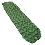 Amazon Basics Waterproof Camping Sleeping Pad, Compact,Folding,Inflatable,Lightweight, Olive Green, 2.2 inches thick