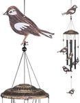 VP Home 32" H Soothing Songbirds Wind Chimes for Outside Unique Songbirds Soothing Windchimes Outdoor Decorations Garden Decor Songbirds Gift for Women, Mom, Grandma, Unisex