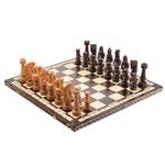 Master of Chess Wooden Chess Set with Pieces “CESAR” 60 cm / 24 in - Handmade Large Folding Chess Board Game for Adults and Kids - Solid Construction