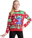 Disney Stitch Girls Knitted Christm