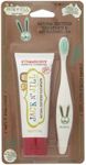 Jack N'Jill Tooth Buddy Strawberry Natural Toothpaste and Bunny Bio Brush, White