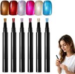 Gantodly Gel Nail Polish Pen Set, 3-in-1, 3/6/12/18 Colors for DIY Nail Art Home Use (6Color-F)