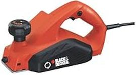 BLACK+DECKER Wood Planer Corded , 3-1/4-In, 5.2 Amp with Lock-on button for Woodworking, Carpentry, DIY (7698K-CA)