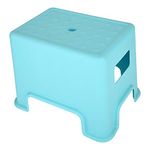 Asian Plastowares - Recto Stool for Bathroom | Multipurpose Stool for Washroom, Home, Kitchen, Office, Kids | Comfort Seating | Plastic Stool | Durable |Anti-Skid Design | Lightweight Stool |Blue