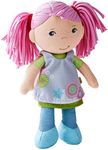 HABA Soft Doll Beatrice 8" - First Baby Doll with Pink Pigtails for Ages 6 Months and Up.