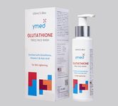 Ymed Glutathione Triple Face Wash Enriched With Glutathione,Vitamin C & Kojic Acid For Skin Lightening/Brightening/Rejuvenate For Men&Women All Skin Daily Face Wash 100ml/3.38oz