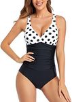 Ruched Tummy Control One Piece Swim