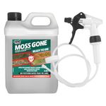 One Chem Moss Gone Moss Killer, 2.5 Litres with Long Hose Trigger, For Paths, Patios, Roofs, Walls, Tarmac, Gravel