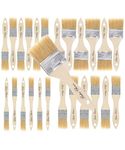 Bates- Chip Paint Brushes, Assorted Sizes, 24 Pack, Natural Bristle Painting Brushes, Paint Brushes Set, Chip Brush, Painting Brush, Wood Stain Brush Set, Natural Bristle Paint Brush