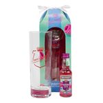 Smirnoff Vodka Gift Set - Flavoured Vodka Miniature & Glass Set, 1x 5cl Smirnoff Raspberry Crush Vodka Mini & Smirnoff Branded Vodka Hi-Ball Glass - Vodka Gifts for Men and Women