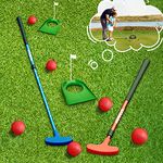 Yamato Golf Putters Set for Men Right Handed and Left,Two-Way Kid Putter Mini Golf Putter with Balls and Putting Cup