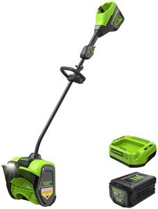 Greenworks 80V 12" Brushless Cordless Snow Shovel with LED Light, 2.0Ah Battery and Charger Included