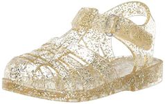 OshKosh B'Gosh Baby-Girl's Marie Jelly Sandal, Gold, 7 M US Toddler