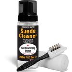 The Leather Clinic Suede & Nubuck Cleaner Foam 200ml for Shoes, Boots, Sandals, Trainers | Clean & Protect Dirt & Stains | Includes 3 Sided Suede Brush & Cleaning Cloth