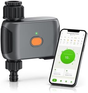 Brandson - Bewässerungssteuerung WLAN - WiFi Bewässerungscomputer Garten - Bewässerungssystem Smart Life mit App - Zeitschaltuhr - Bewässerungstimer - Automatische Bewässerung - Alexa Google