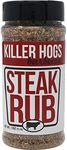 Killer Hogs Steak Rub | Championship BBQ and Grill Seasoning for Beef, Steak, Burgers, and Chops | Salt, Pepper, Herbs, and Spices | 16 oz