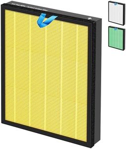 Vital 200S HEPA Pet Allergy Replacement Filter for LEVOIT Vital 200S/200S-P Air Purifier,3-in-1 H13 True HEPA High-Efficiency Activated Carbon Filter,Vital 200S-RF-PA (LRF-V201-YUS),1 Pack,Yellow