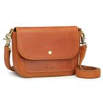 S-ZONE Genuine Leather Crossbody Bags for Women Trendy Small Purses Over the Shoulder Handbags