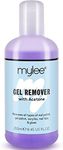 Mylee Gel Polish Remover Acetone 250ml, Salon Professional UV LED Nail Polish Cleaner for Manicures and Pedicures