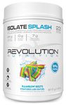 Revolution Nutrition, Isolate Splash, Clear Whey Protein Powder, Juice-Type Protein, Candy Flavour, Collagen, 24g Of Protein Per Scoop, Zero Sugar, 817g, 23 Servings (Rainbow Belts, 1.8 Pound)