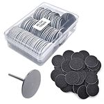 100pcs Feet Grinder Sandpaper Sanding Disc Pedicure Tool Replaceable Sanding Discs Sandpaper for Hard Dead Skin Cracked Heel Cracked Heels Dead Skin (HJ-NF037-80#)