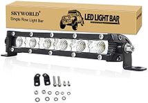 SKYWORLD 7 Inch 18 cm 30 W LED Work Light Bar 12 V 24 V Additional Headlight Car Headlight Waterproof LED Floodlight for 4 x 4 Off-Road SUV UTV ATV Tractor Reversing Light