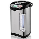 GiantexUK 5L Hot Water Dispenser, Stainless Steel Catering Urn with 24H Timer, Auto Re-Boil, Keep Warm Function & Lighted Water Gauge, Water Boiler for Coffee, Tea, Beverages