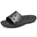 Crocs Unisex Classic Slide, Black, 9 UK Men/ 10 UK Women