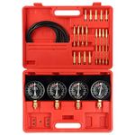 Motorcycle Fuel Vacuum Carburetor Synchronize Tool Kit Fuel Vacuum Carburetor Balancer Carb Sync Gauge Set with Storage Case