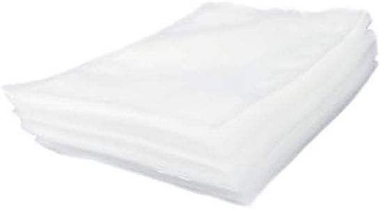 100Pcs Certification Vacuum Sealer Bags Heavy Duty Pre-Cut Design Commercial Grade BPA FREE Food Saver Sealable Bag for Heat Seal Food Storage Smell Proof Bags Boilsafe to 280°F Freezable BPA Free (15X20CM)