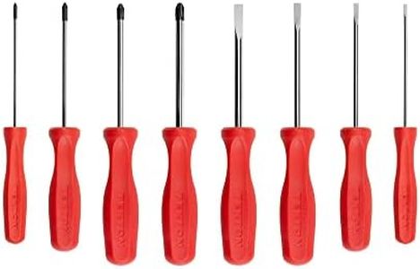 TEKTON Hard Handle Screwdriver Set, 8-Piece (#0-#3, 1/8-5/16 in.) | DRV42024